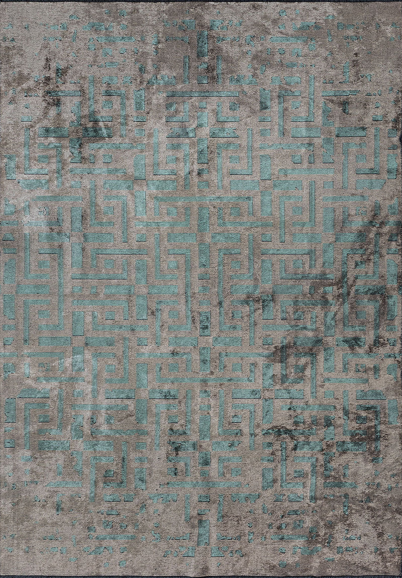 Rome River Green - Beige Rug Rugs - Venetto Design Venettodesign.com