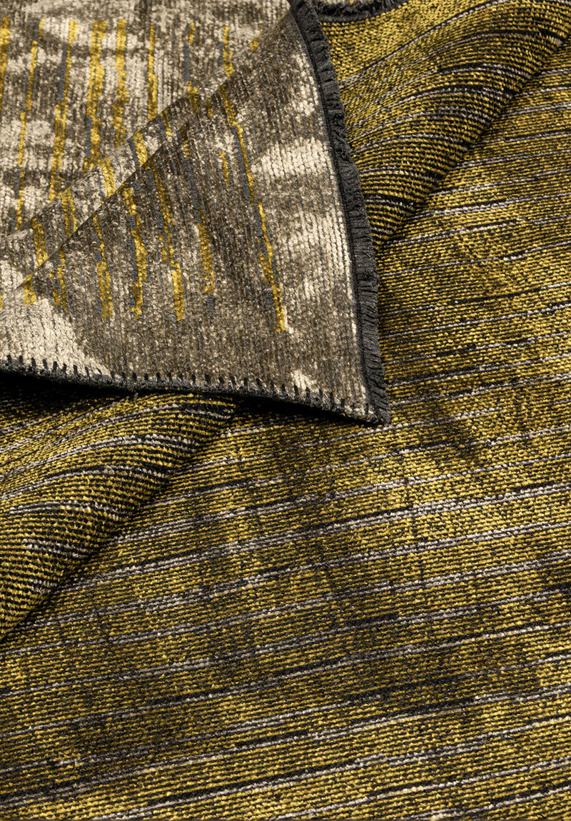 Stripe Yellow - Beige Rug Rugs - Venetto Design Venettodesign.com