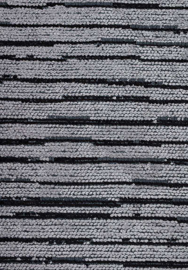Stripe Black - Light Grey Rug Rugs - Venetto Design Venettodesign.com