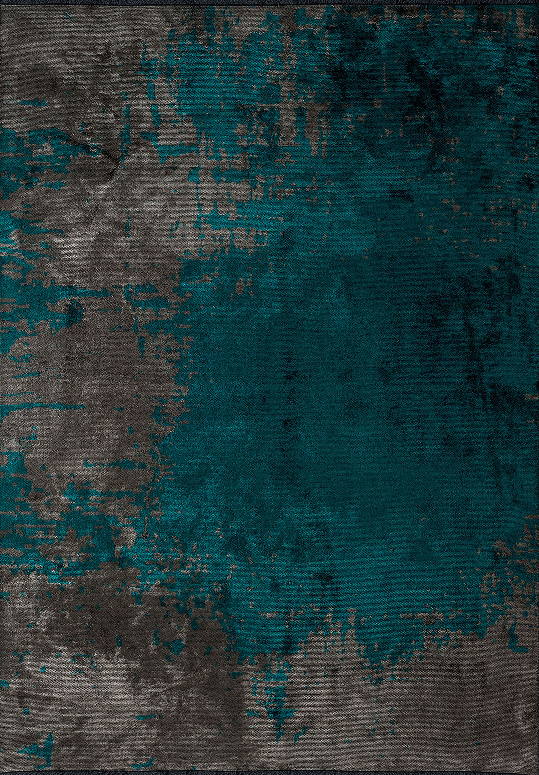 Paint Dark Turquoise - Anthracite Rug Rugs - Venetto Design Venettodesign.com