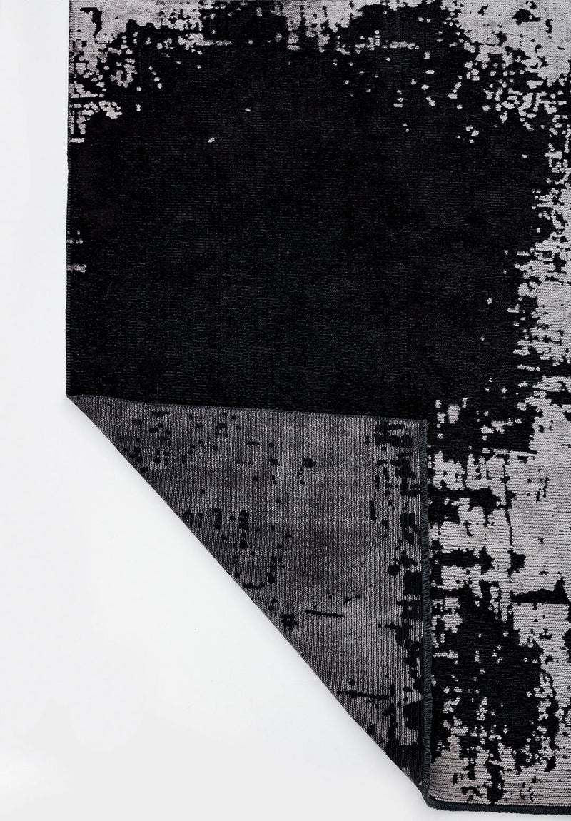 Paint Black - Light Grey Rug Rugs - Venetto Design Venettodesign.com