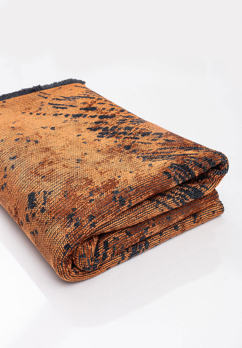 Rustic Terra - Matte Black Rug Rugs - Venetto Design Venettodesign.com