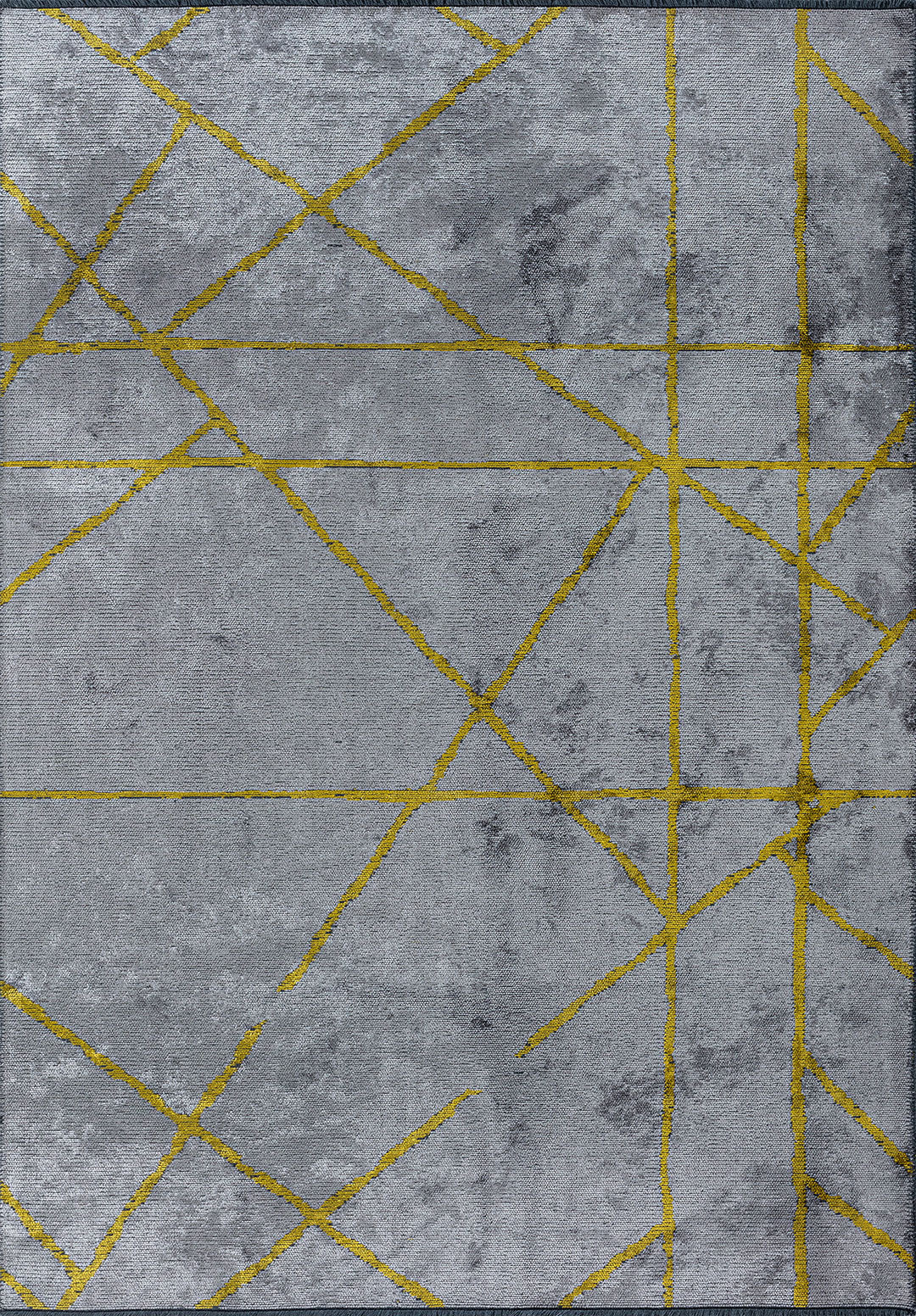 Grid Light Grey - Yellow Rug Rugs - Venetto Design Venettodesign.com