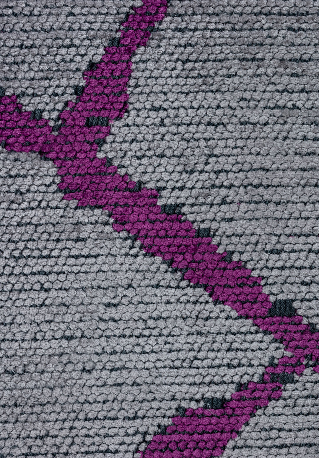 Grid Light Grey - Purple Rug Rugs - Venetto Design Venettodesign.com