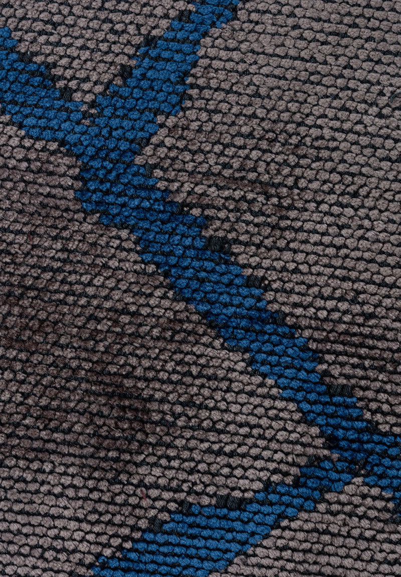 Grid Dark Grey - Navy Blue Rug Rugs - Venetto Design Venettodesign.com
