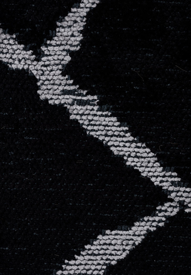 Grid Black - Light Grey Rug Rugs - Venetto Design Venettodesign.com