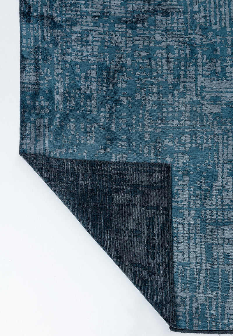 Pixel Petrol - Blue Rug Rugs - Venetto Design Venettodesign.com