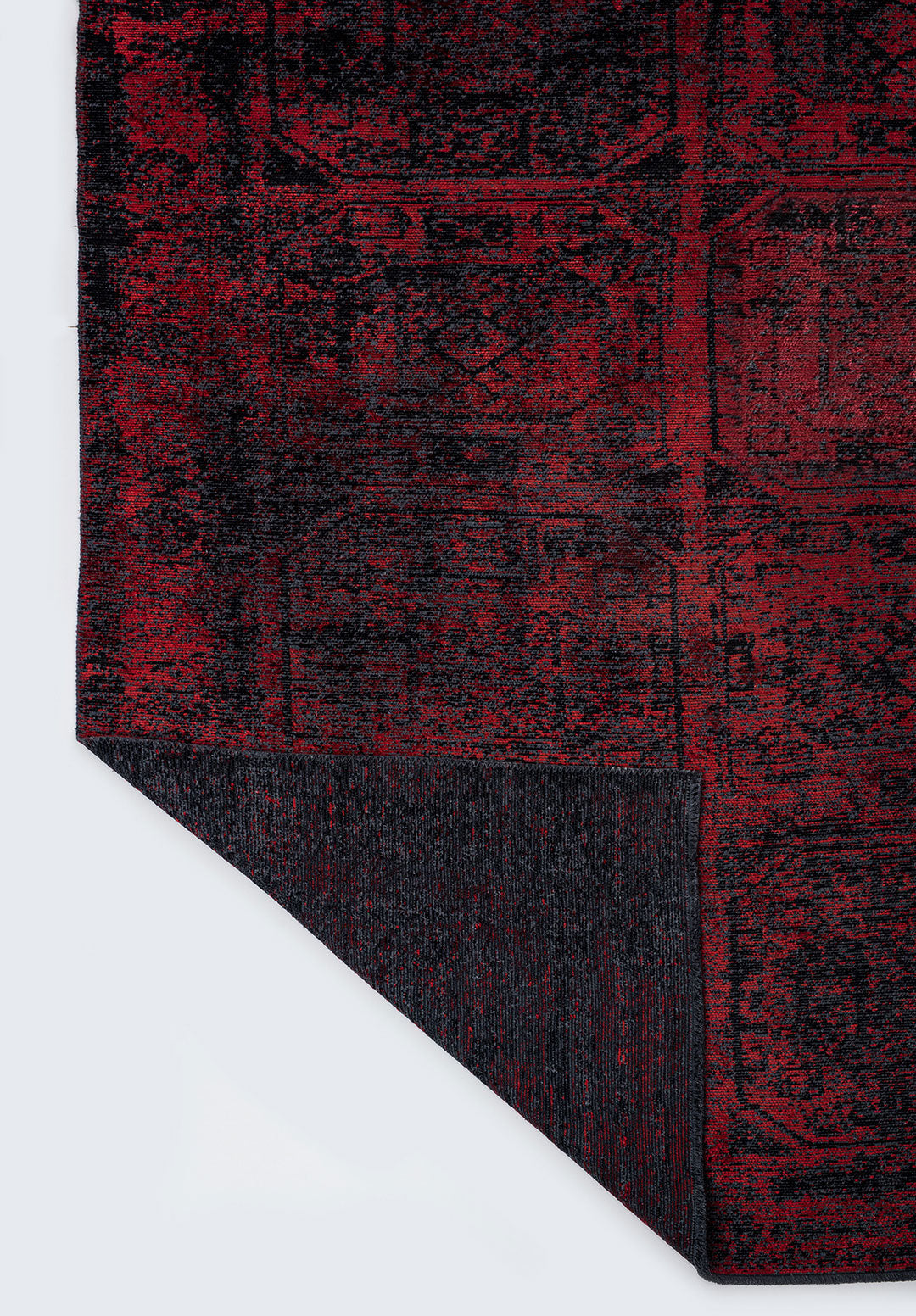 Tile Black - Red Rug Rugs - Venetto Design Venettodesign.com