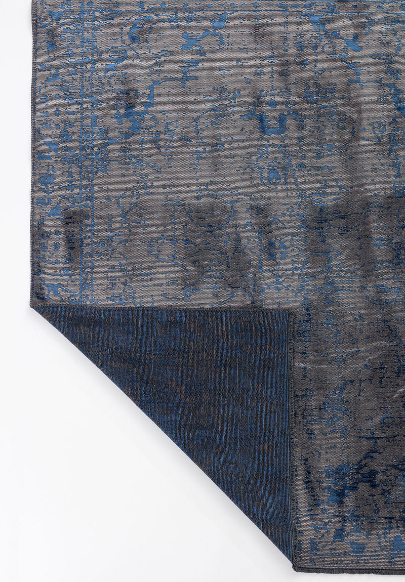 Ivy Grey - Navy Blue Rug Rugs - Venetto Design Venettodesign.com