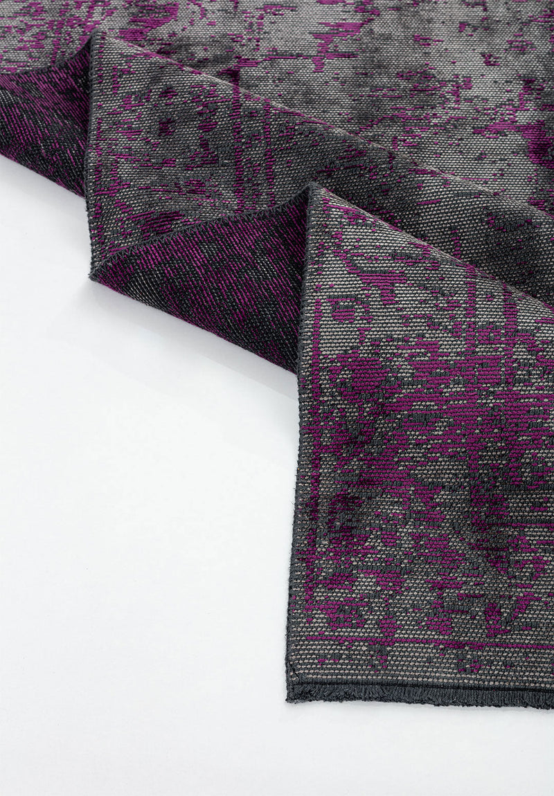 Ivy Grey - Purple Rug Rugs - Venetto Design Venettodesign.com