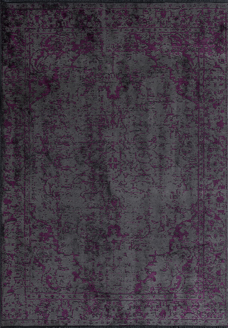 Ivy Grey - Purple Rug Rugs - Venetto Design Venettodesign.com