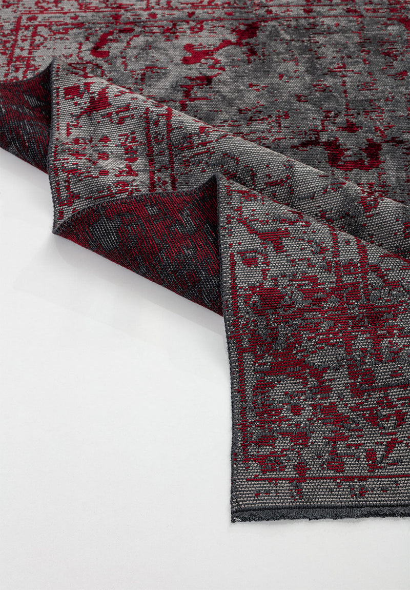 Ivy Grey - Red Rug Rugs - Venetto Design Venettodesign.com