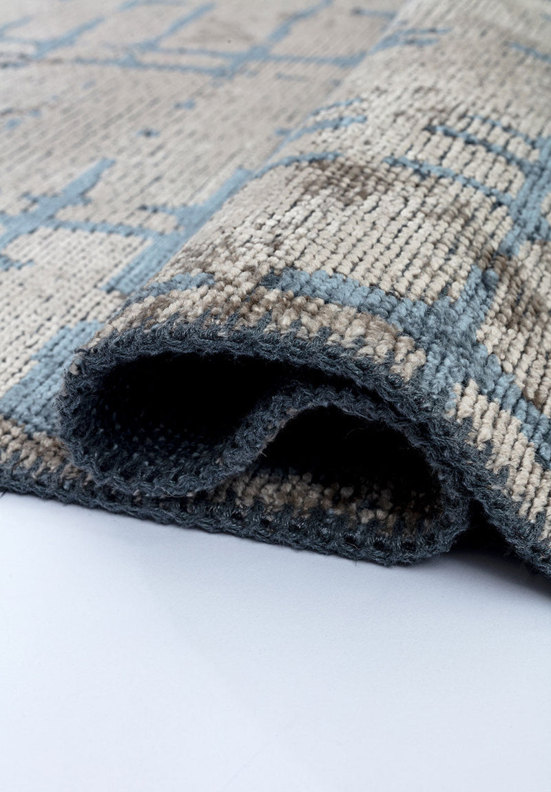 Axis Blue - Beige Rug Rugs - Venetto Design Venettodesign.com