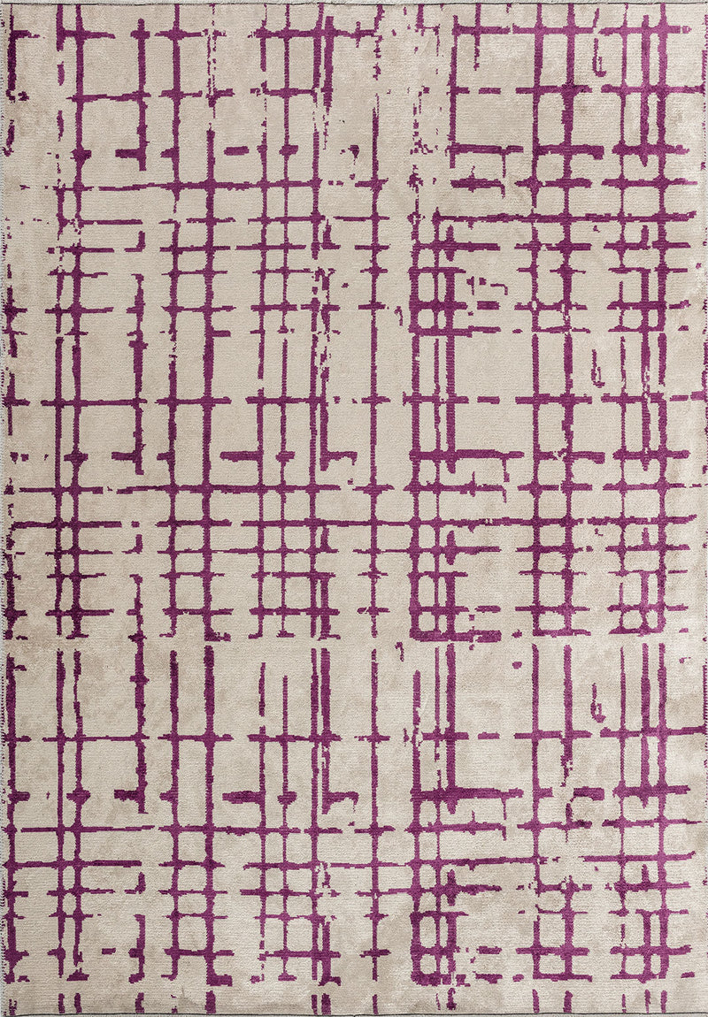 Axis Purple - White Rug Rugs - Venetto Design Venettodesign.com