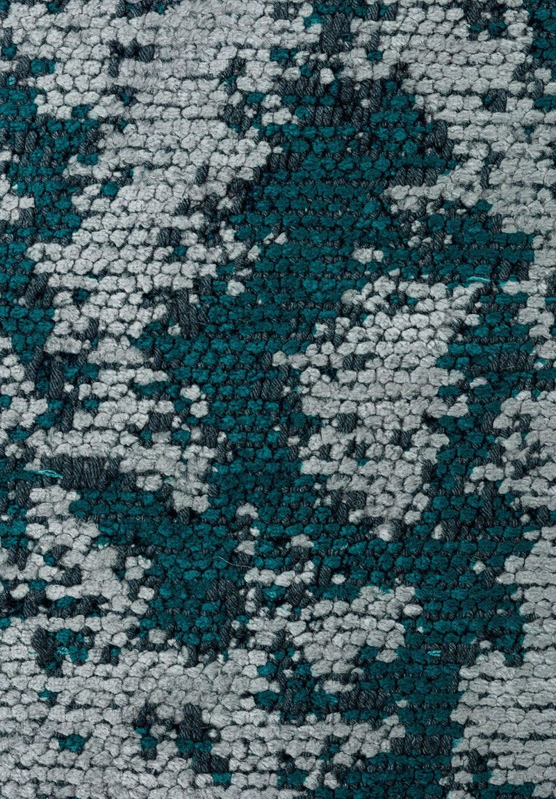 Marble Dark Turquoise - Light Grey Rug Rugs - Venetto Design Venettodesign.com