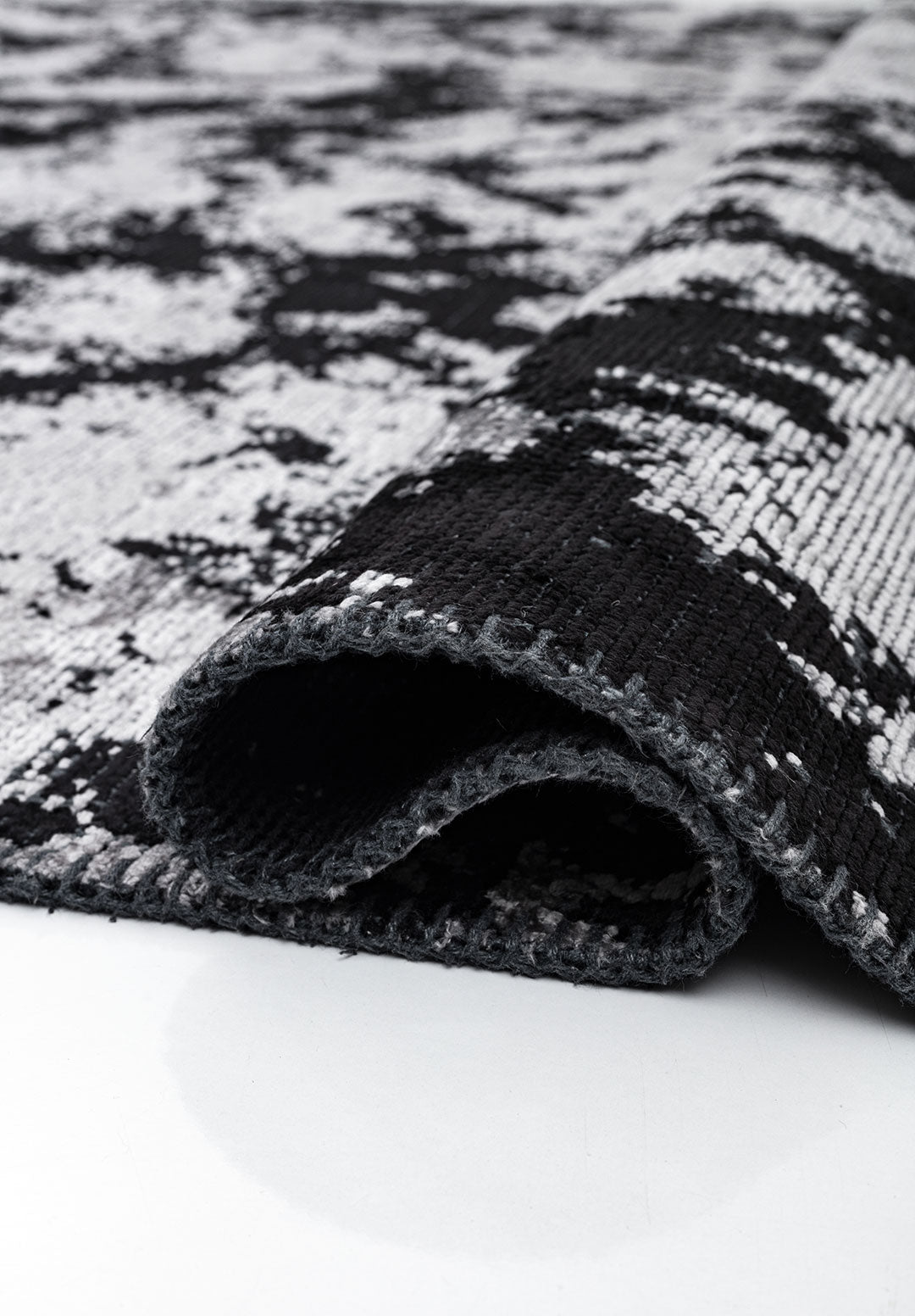 Marble Black - Light Grey Rug Rugs - Venetto Design Venettodesign.com