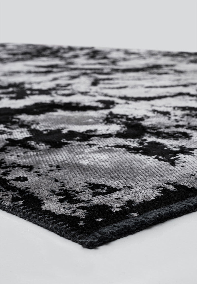 Marble Black - Light Grey Rug Rugs - Venetto Design Venettodesign.com