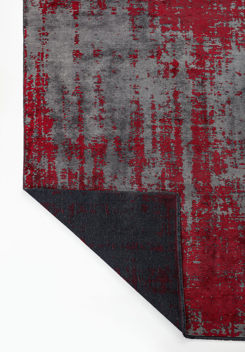 Horizon Red - Grey Rug Rugs - Venetto Design Venettodesign.com