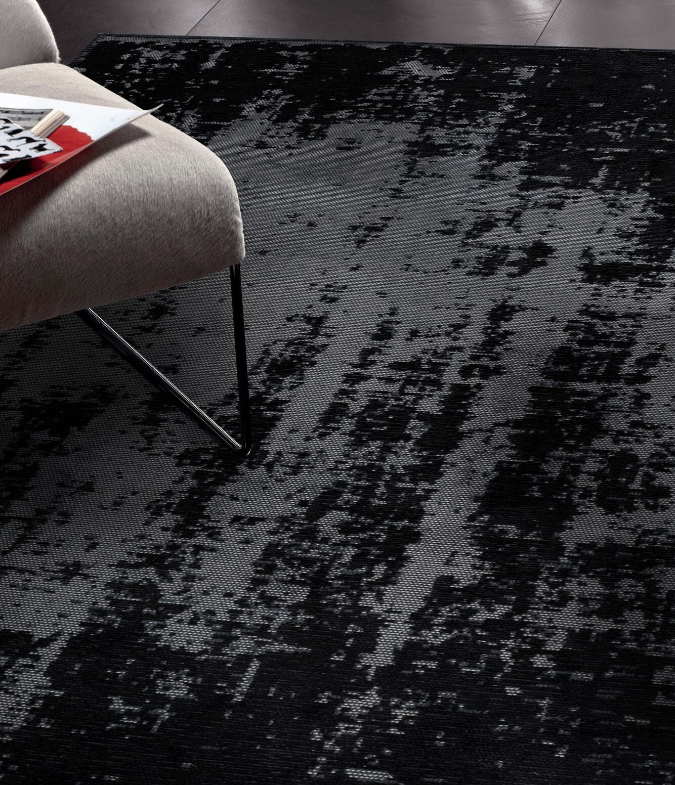 Horizon Black - Grey Rug Rugs - Venetto Design Venettodesign.com