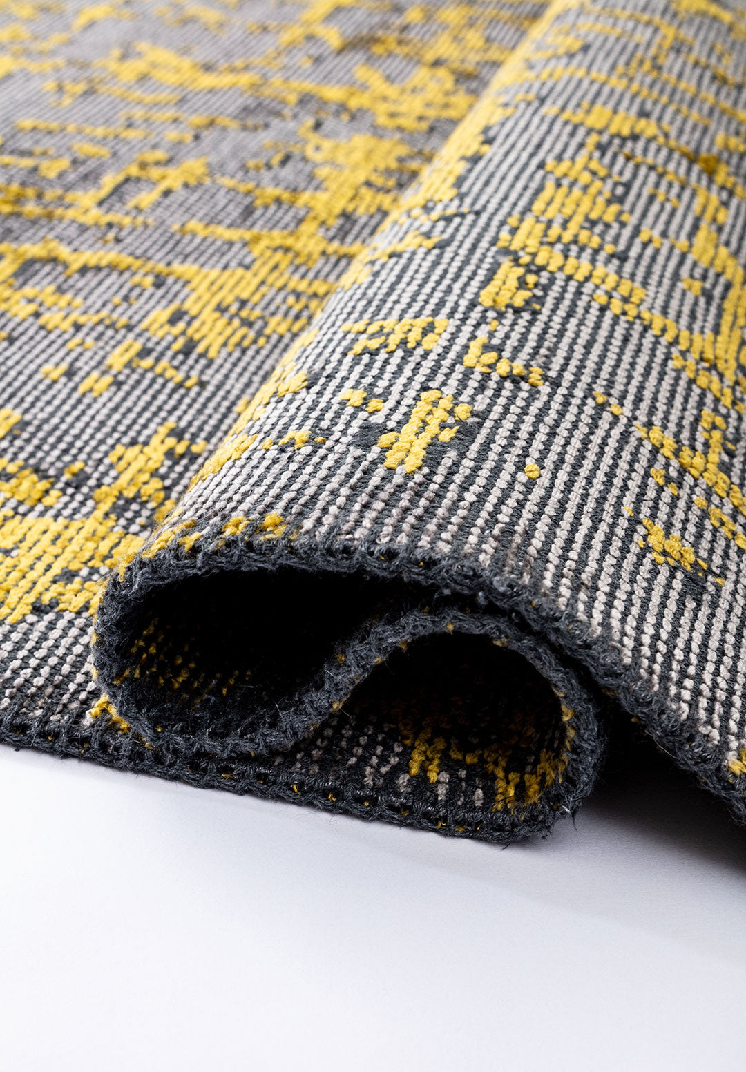 Spark Grey - Yellow Rug Rugs - Venetto Design Venettodesign.com