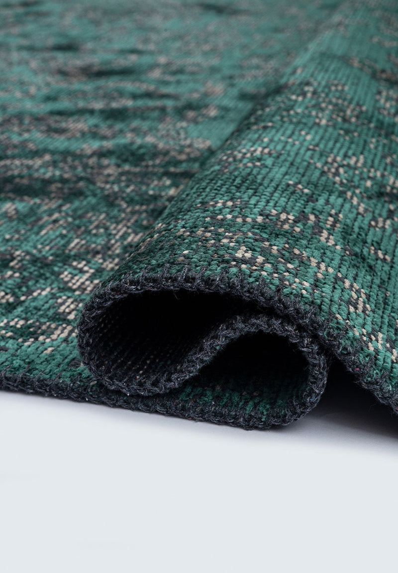 Classy Beige - Dark Green Rug Rugs - Venetto Design Venettodesign.com