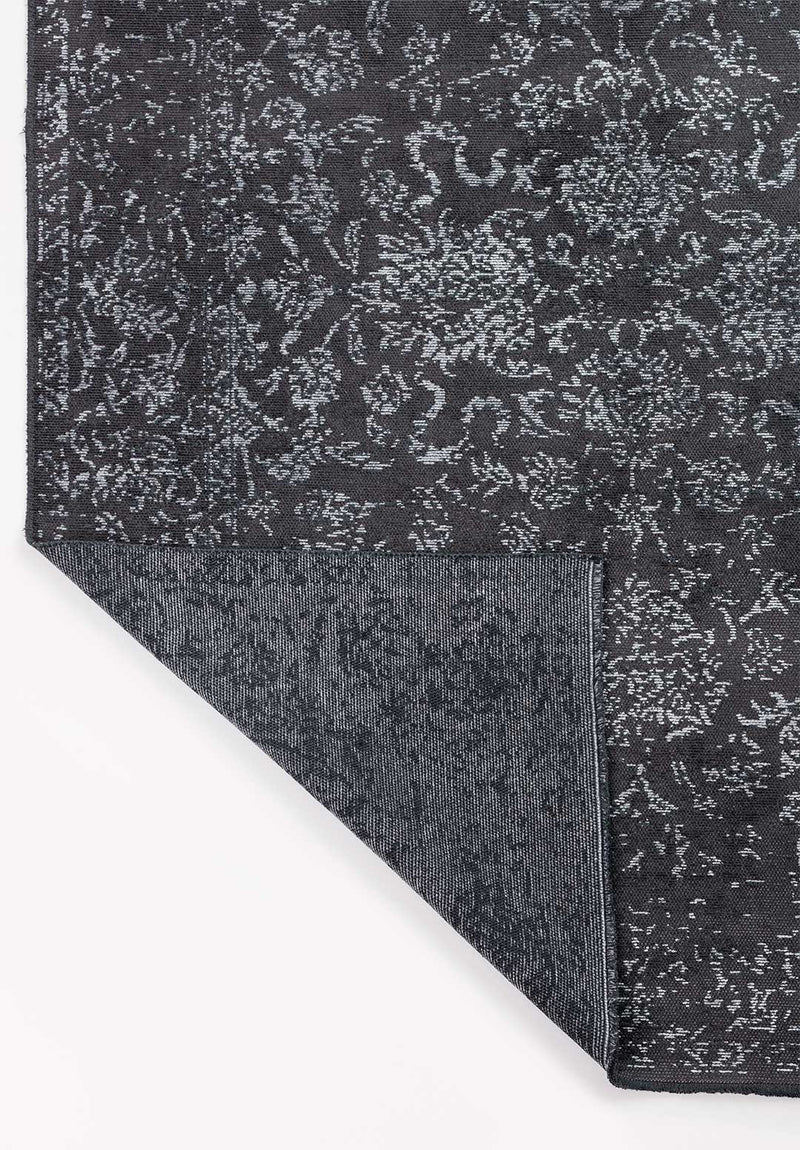 Classy Ice Blue - Charcoal Rug Rugs - Venetto Design Venettodesign.com