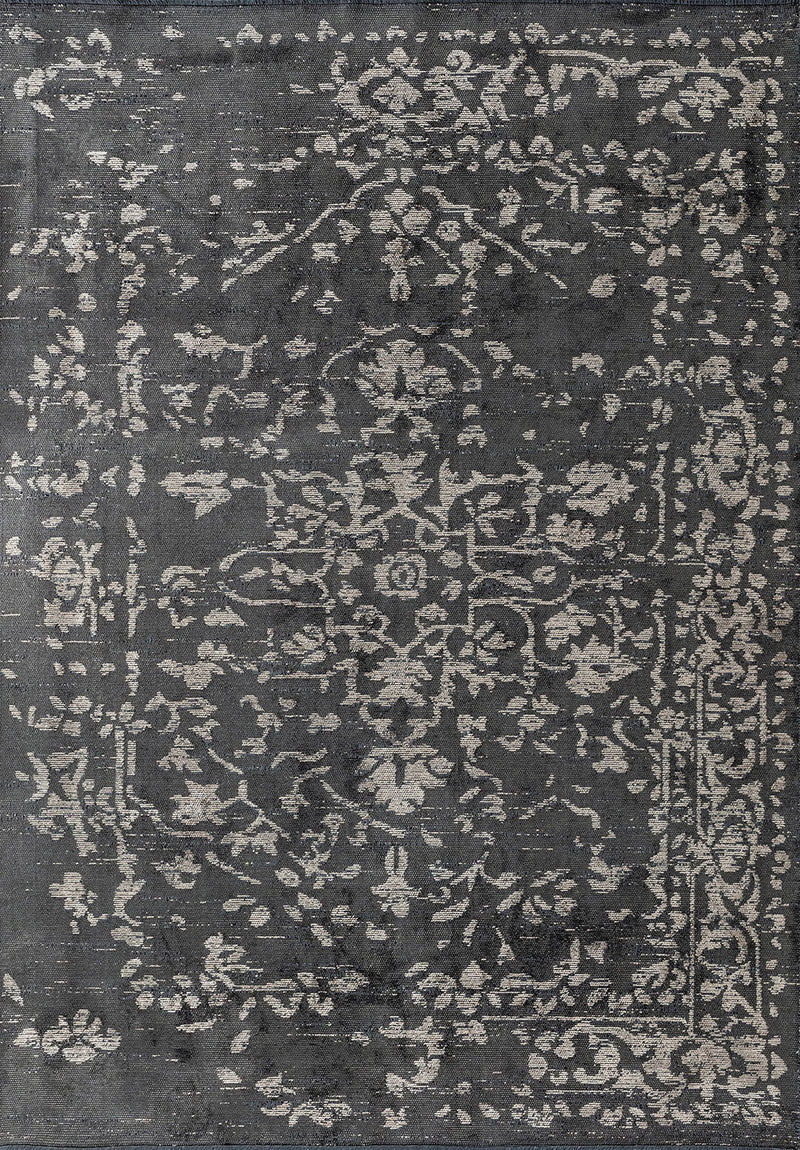 Flora Beige - Anthracite Rug Rugs - Venetto Design Venettodesign.com