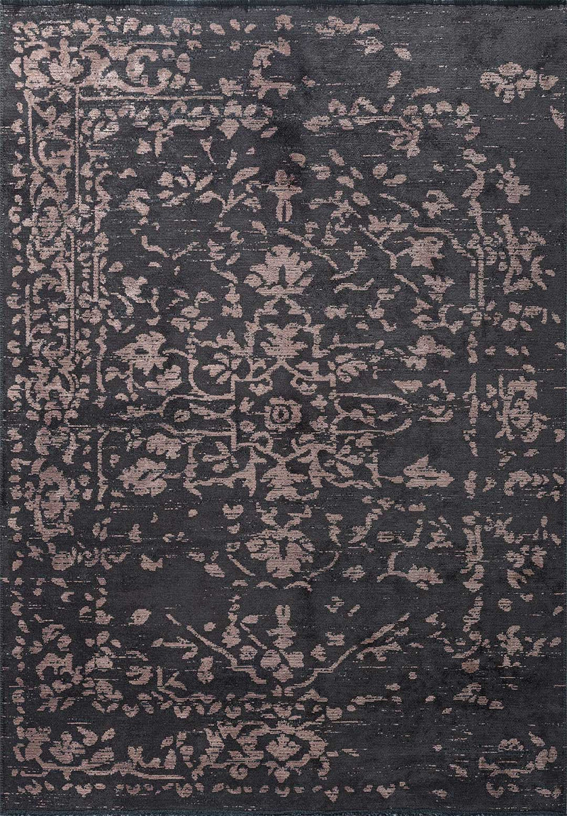 Flora Copper - Charcoal Rug Rugs - Venetto Design Venettodesign.com