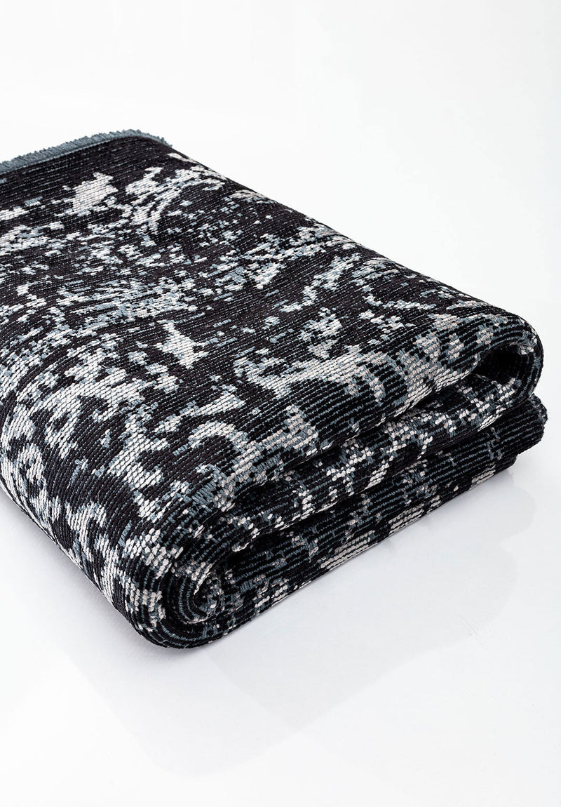 Babylon Black - Grey Rug Rugs - Venetto Design Venettodesign.com