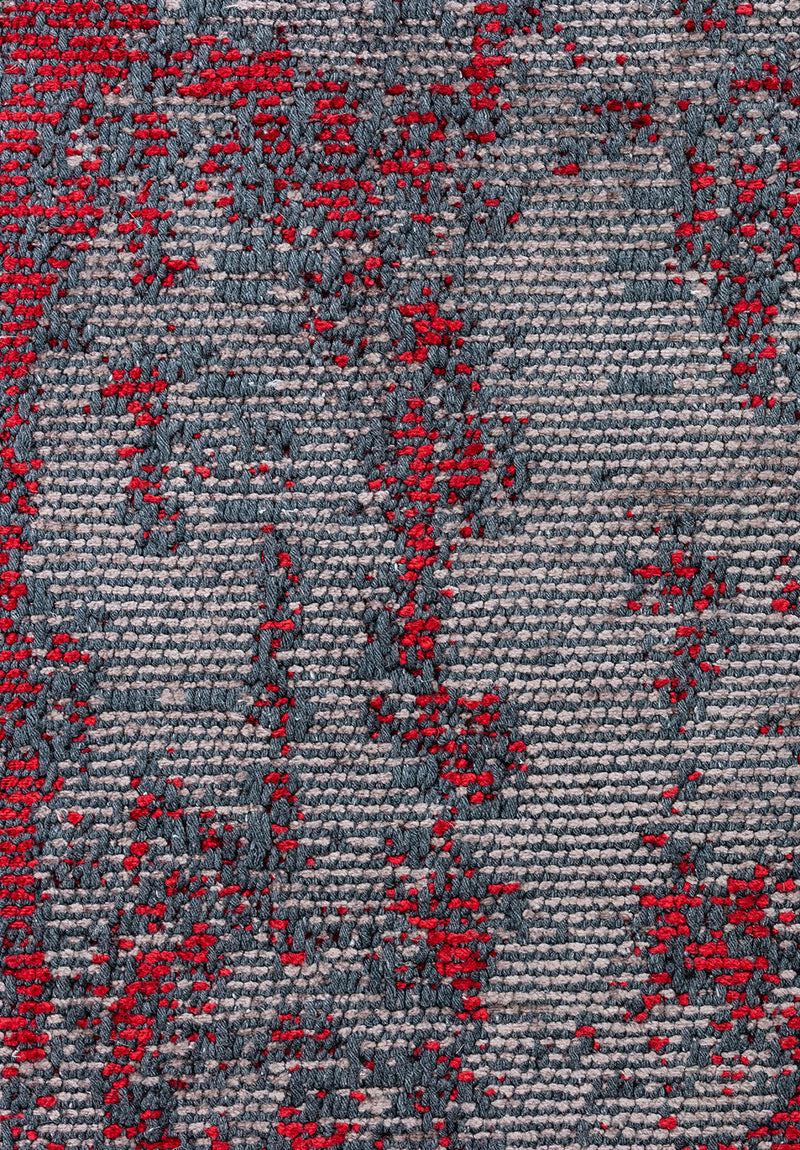 Caesar Dark Grey - Red Rug Rugs - Venetto Design Venettodesign.com