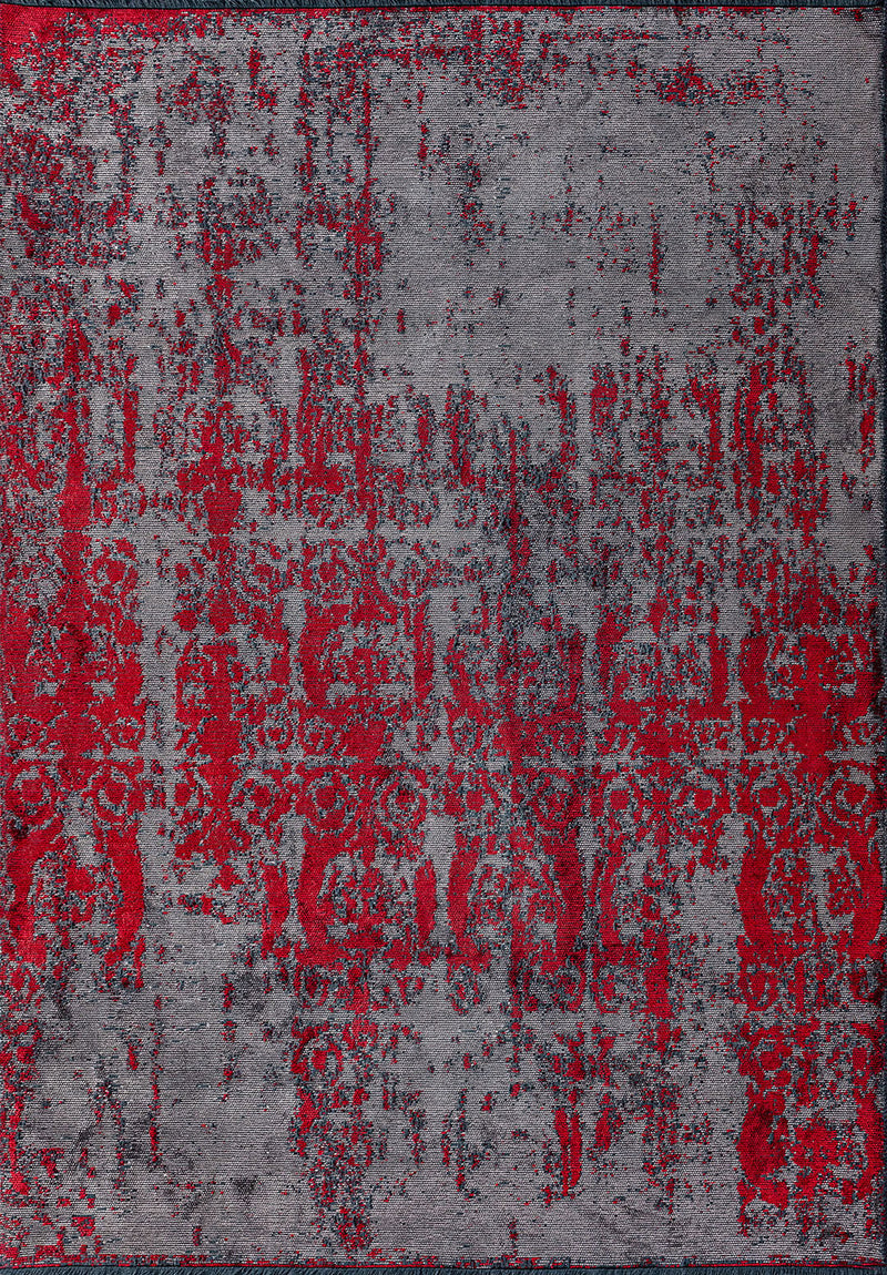 Caesar Dark Grey - Red Rug Rugs - Venetto Design Venettodesign.com