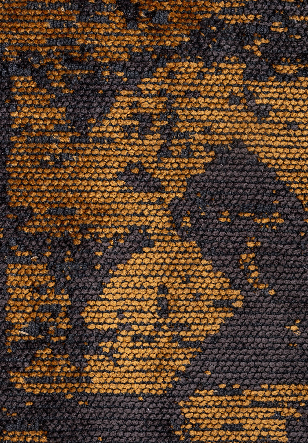 Triangle Charcoal - Mustard Rug Rugs - Venetto Design Venettodesign.com