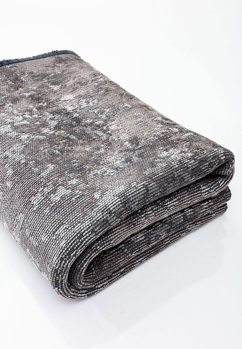 Damasko Dark Grey - Grey Rug Rugs - Venetto Design Venettodesign.com