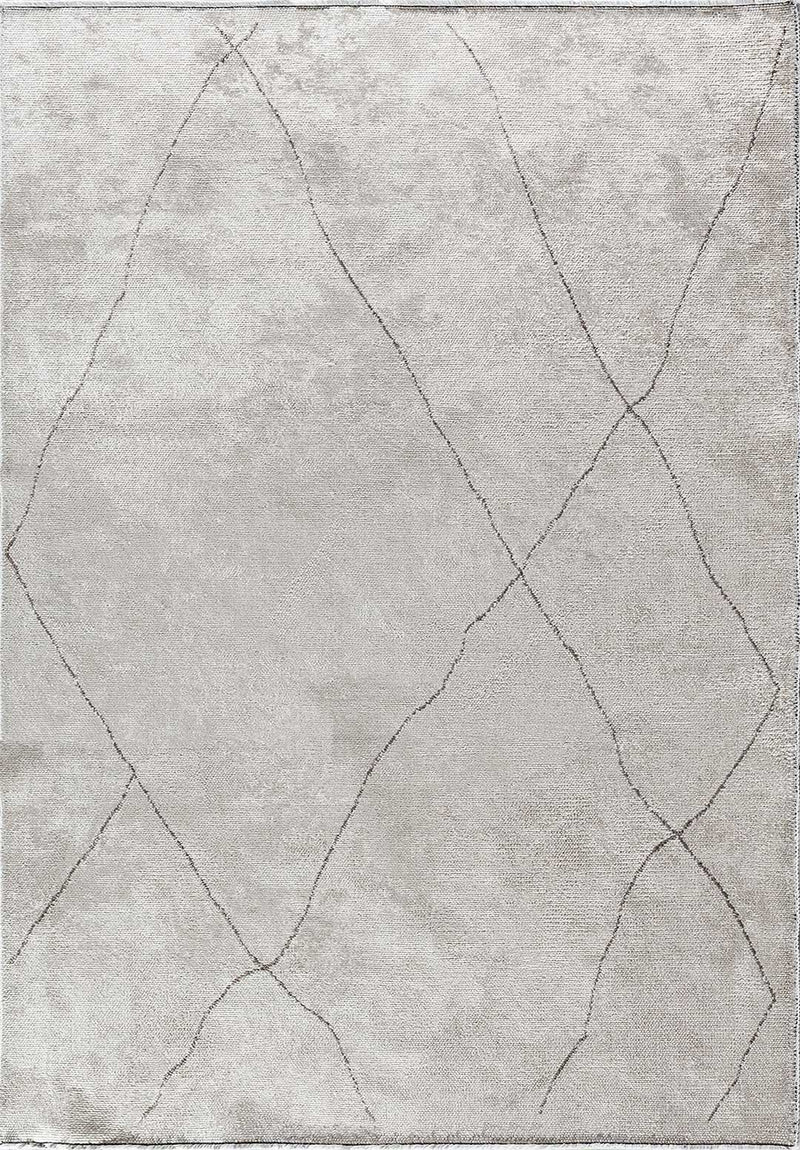 Bohemian Dark Grey - White Rug Rugs - Venetto Design Venettodesign.com