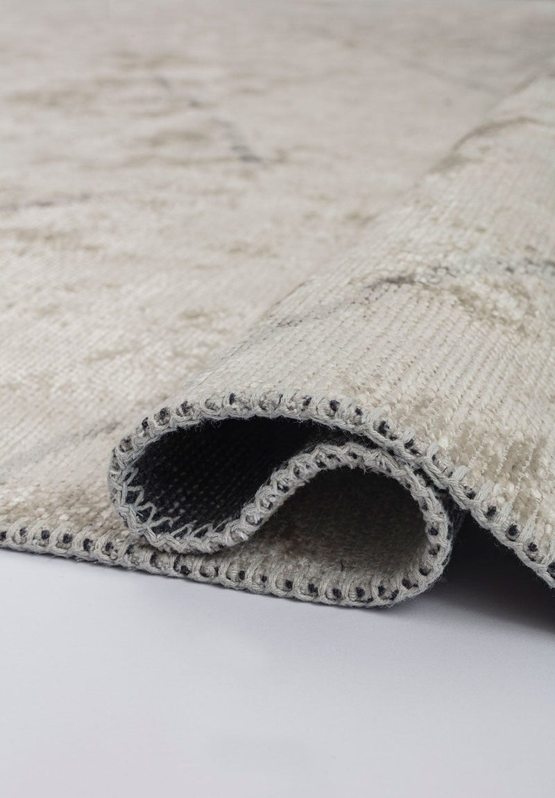 Wave Light Grey - White Rug Rugs - Venetto Design Venettodesign.com