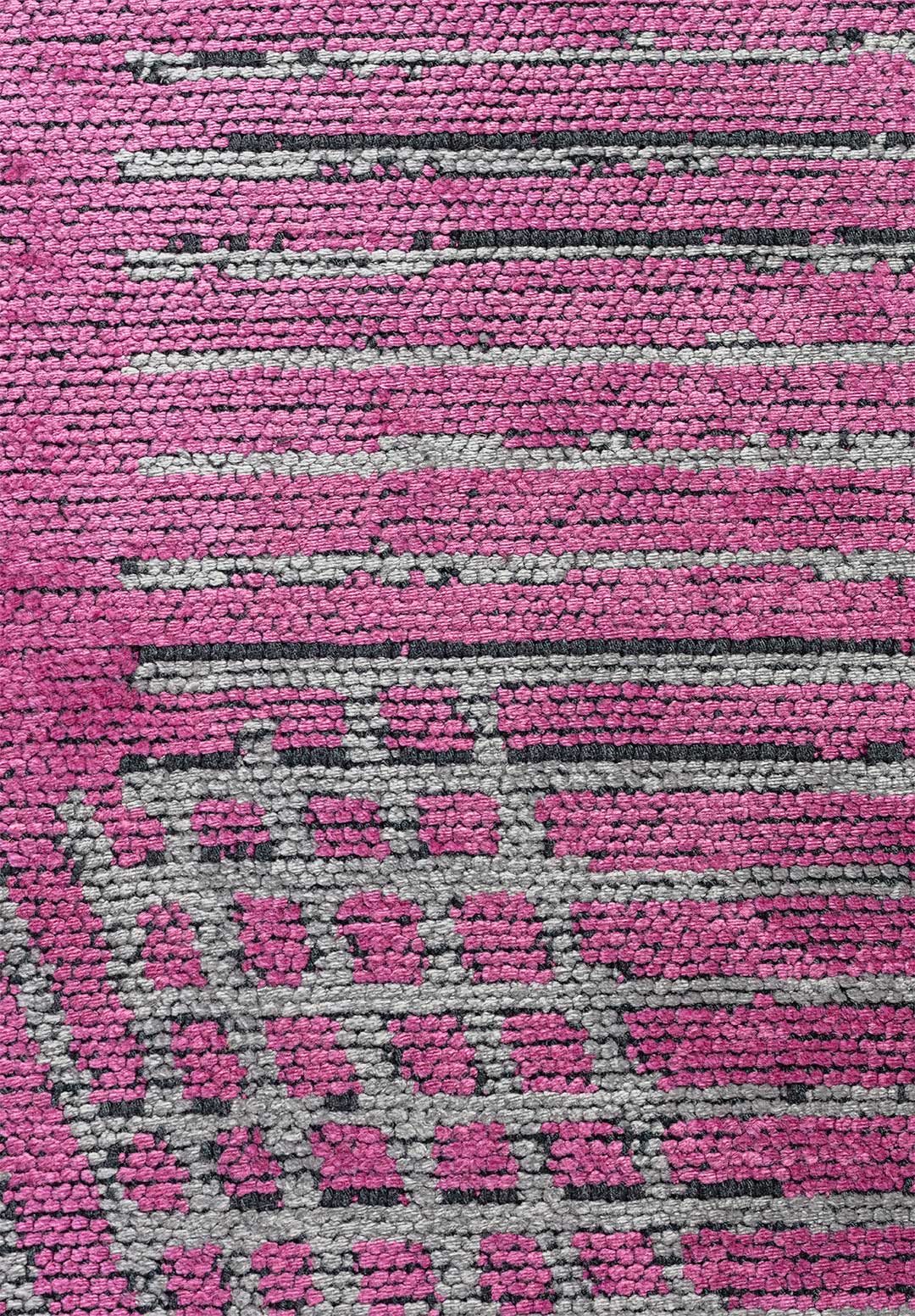 Matrix Pink - Light Grey Rug Rugs - Venetto Design Venettodesign.com