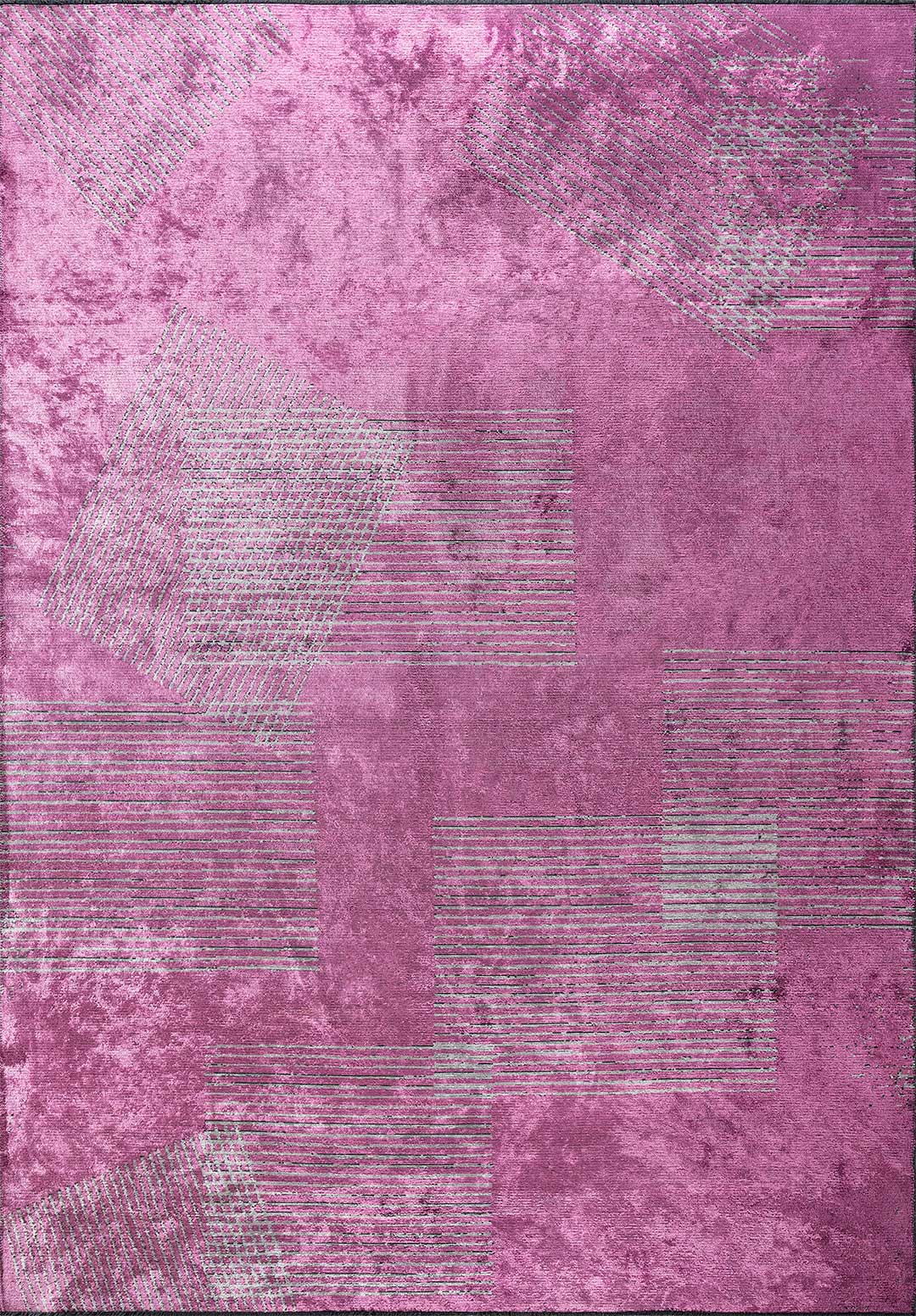 Matrix Pink - Light Grey Rug Rugs - Venetto Design Venettodesign.com