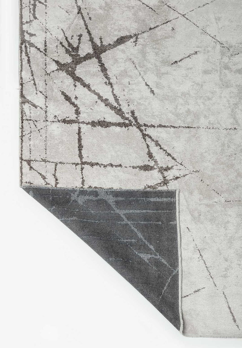 Crack Dark Grey - White Rug Rugs - Venetto Design Venettodesign.com