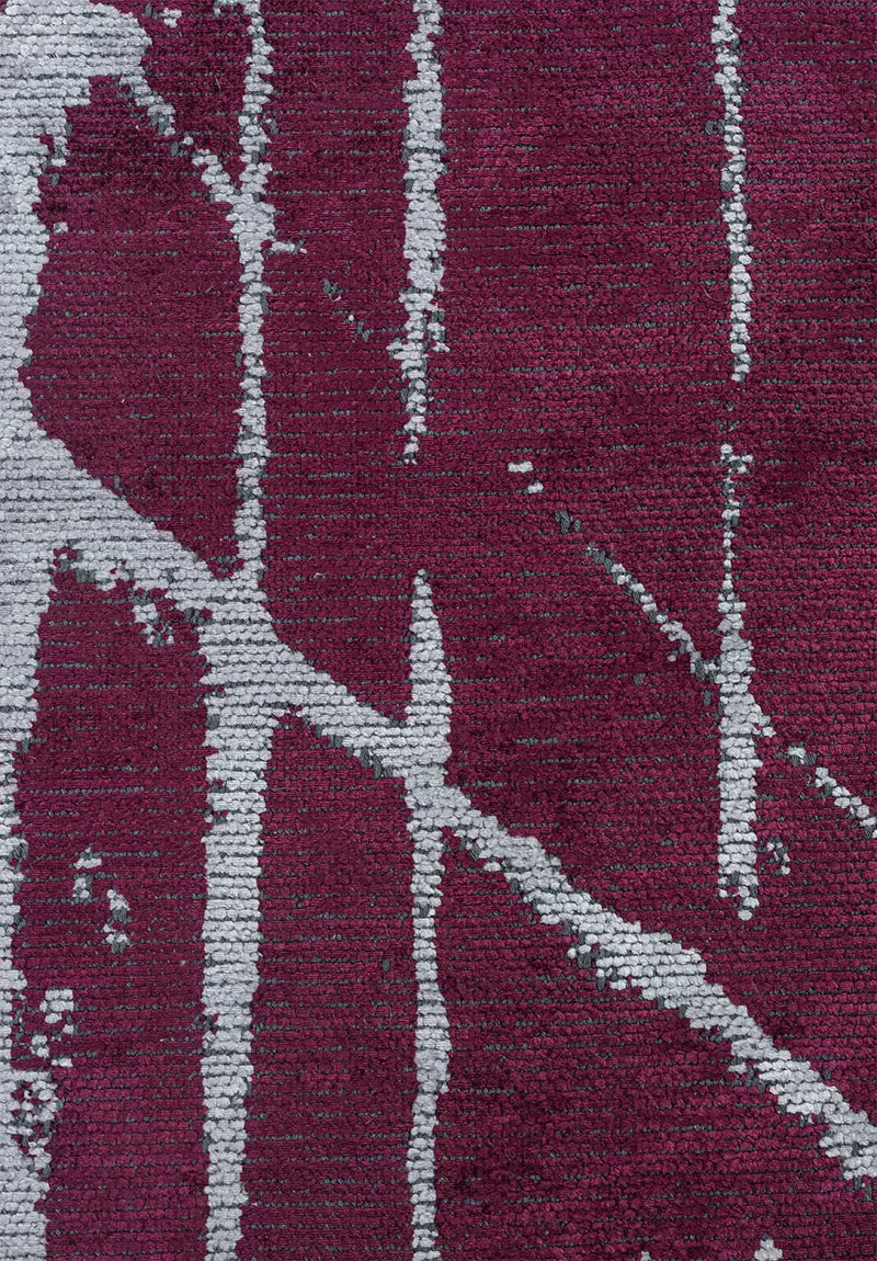 Crack Ice Blue - Dark Damson Rug Rugs - Venetto Design Venettodesign.com