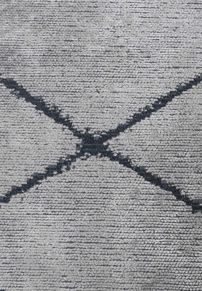 Spider Matte Black - Light Grey Rug Rugs - Venetto Design Venettodesign.com