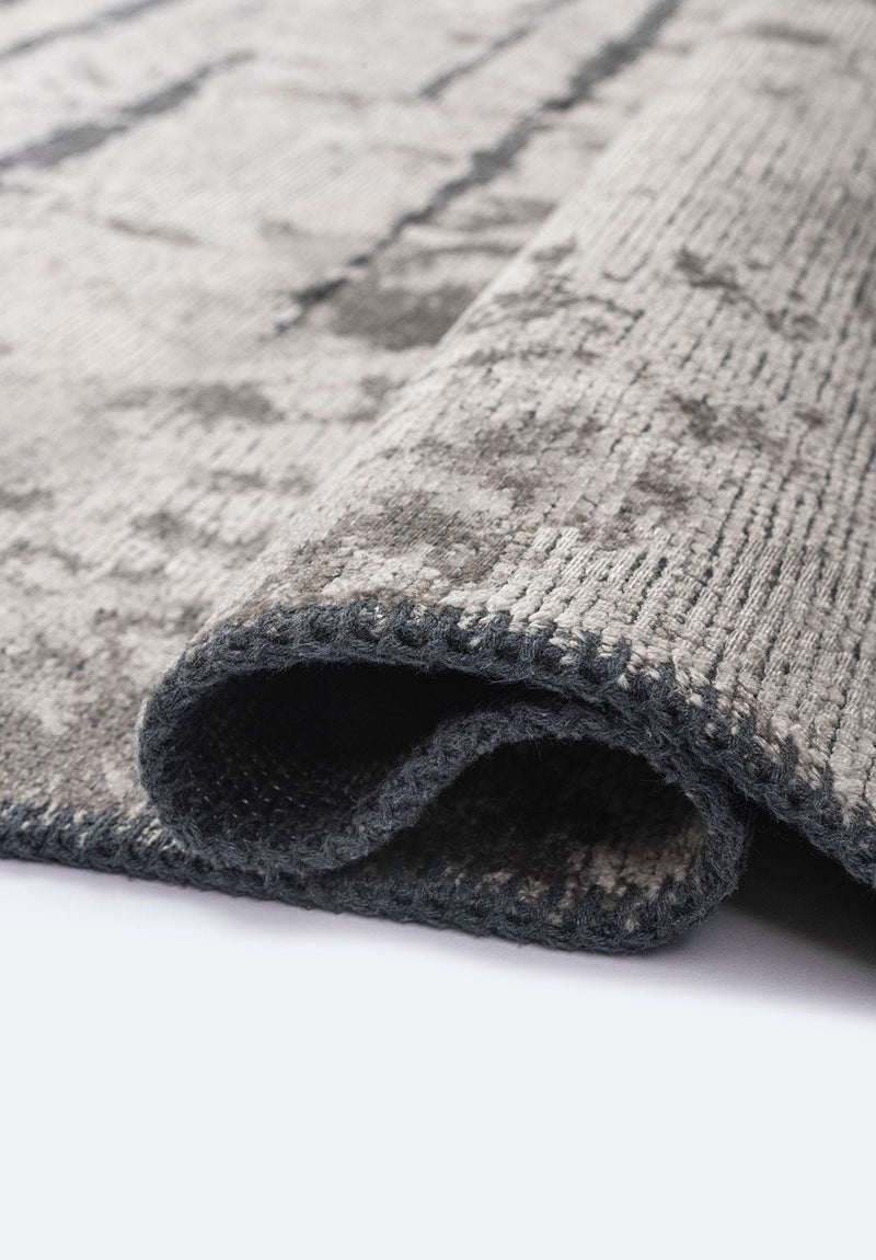 Split Charcoal - Cream Rug Rugs - Venetto Design Venettodesign.com