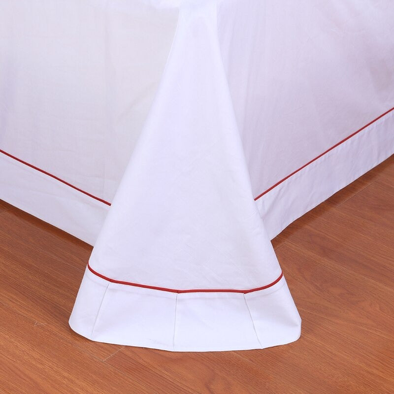 Mareeba Hotel Stitch Egyptian Cotton Duvet Cover Set Duvet Cover Set - Venetto Design Venettodesign.com