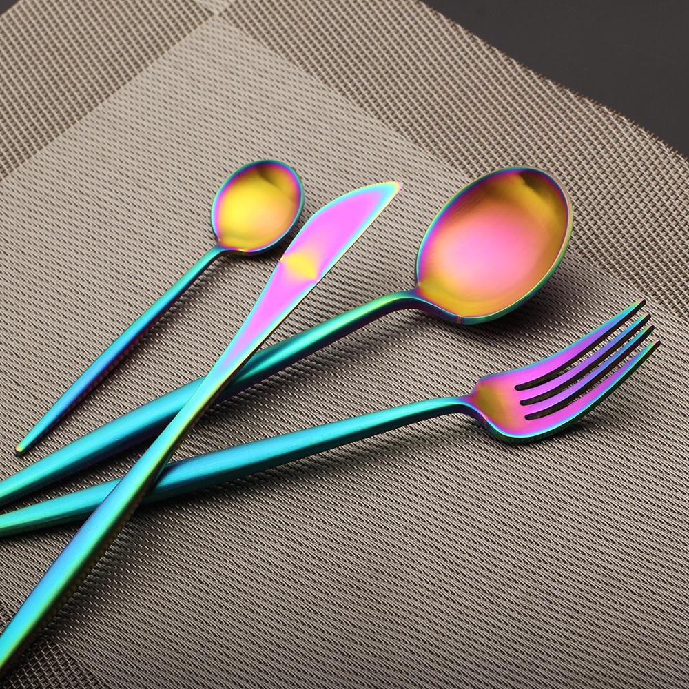 Arya Iridescent Cutlery Set Cutlery - Venetto Design Venettodesign.com