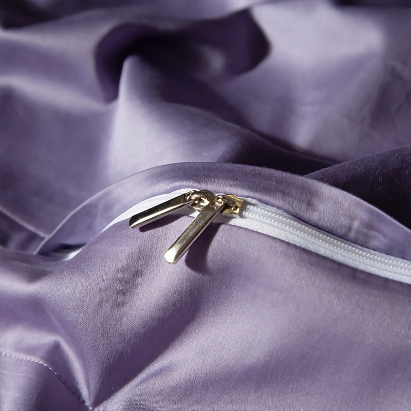 Lakibia Proudly Purple Silky Soft Egyptian Cotton Bedding Set Duvet Cover Set - Venetto Design Venettodesign.com