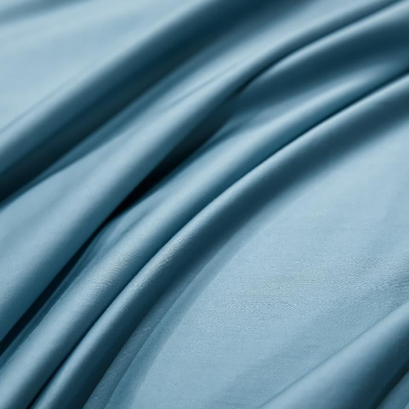 Neo Sky Blue Silky Cotton Duvet Cover Set Duvet Cover Set - Venetto Design Venettodesign.com