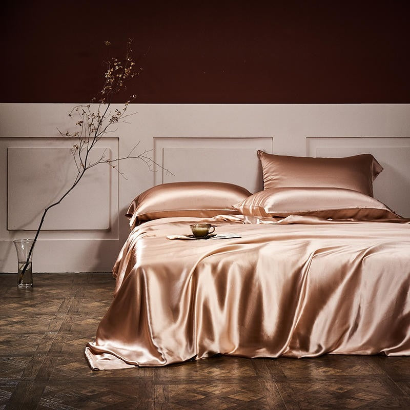 Luxurious 100% Cotton Satin Jacquard Bedding Set - Double, Queen
