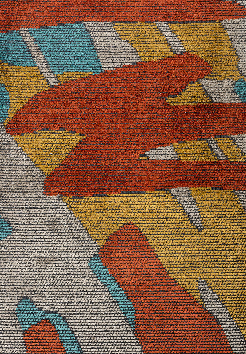 Carnival Dark Terra - Turquoise Rug