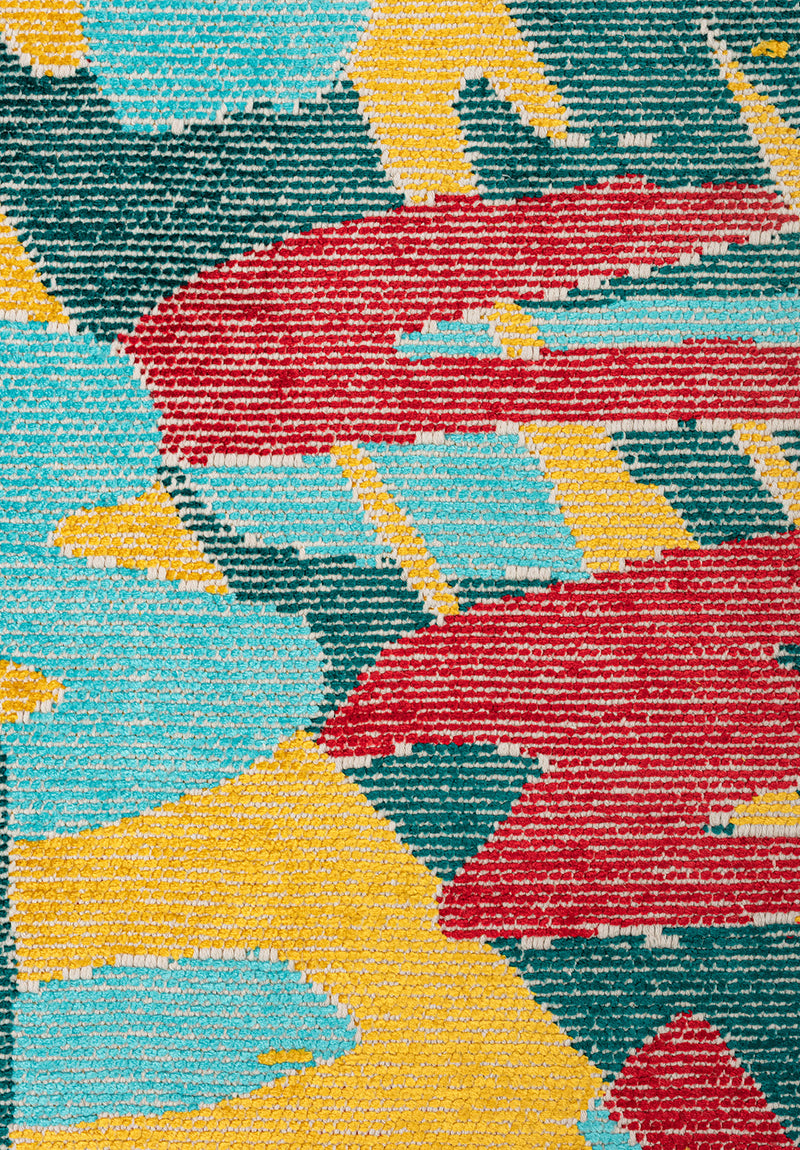 Carnival Red - Turquoise Rug