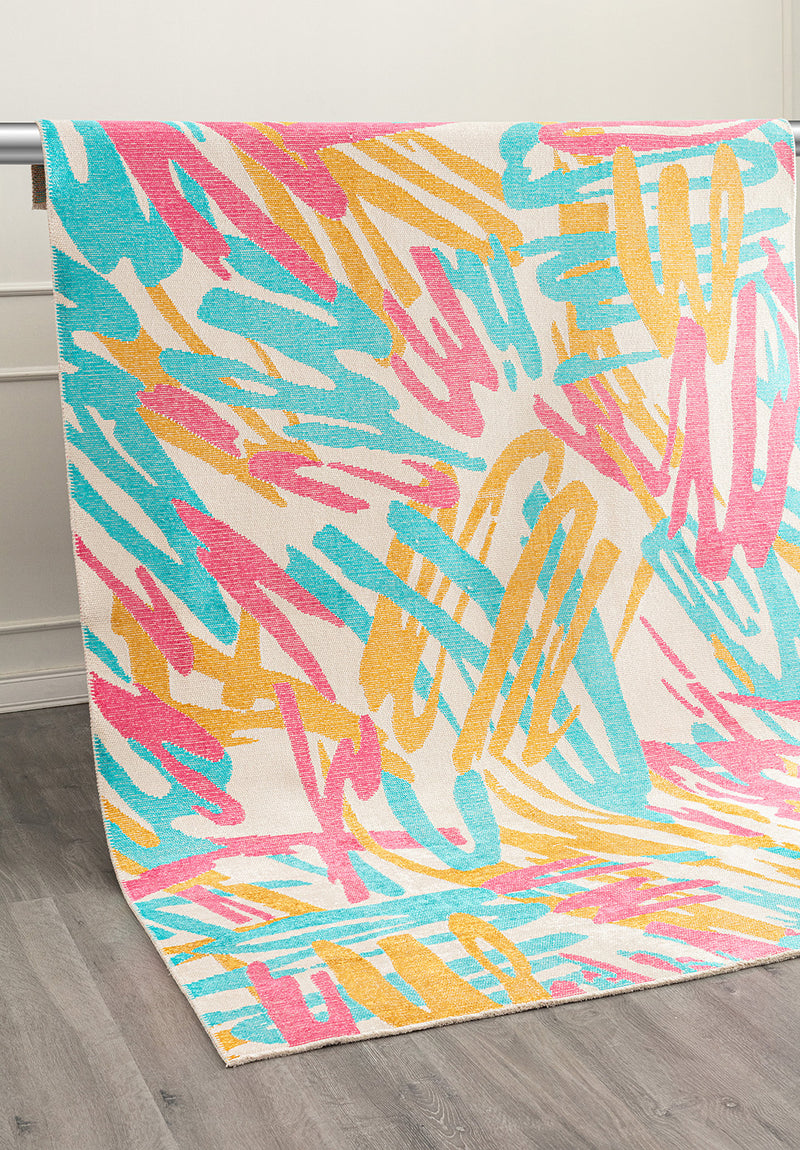 Carnival Pink - Turquoise Rug