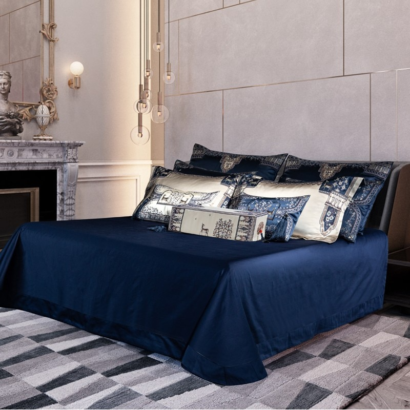 Giorgio Luxury Embroidered Tassel Duvet Cover Set Duvet Cover Set - Venetto Design Venettodesign.com